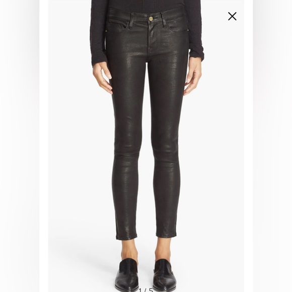 Frame Denim Pants - FRAME
Le High Ankle Straight Leg
Leather Jeans